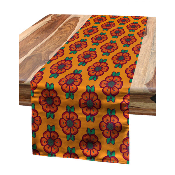 East Urban Home Burnt Orange Table Runner Wayfair